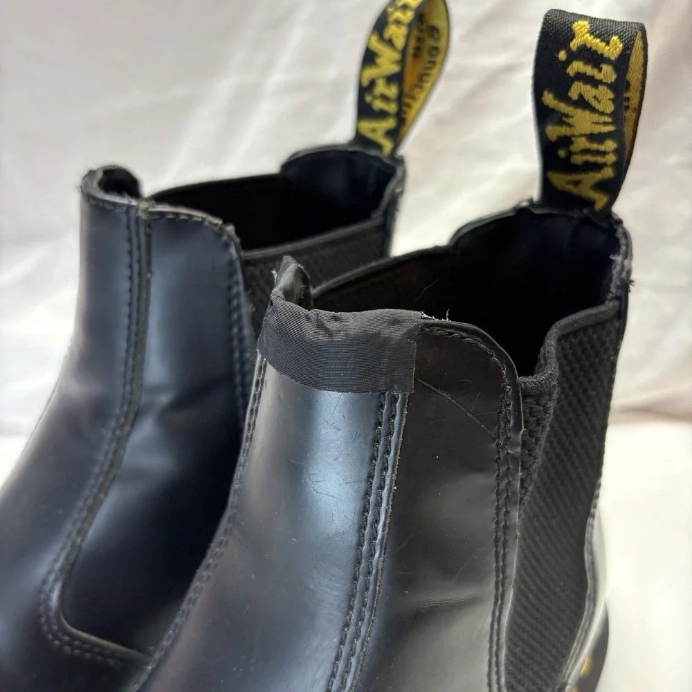 Dr Martens 2976 Bex Chelsea Boot Mens US 7 W 8 Soft Toe Work Black Leather Ankle